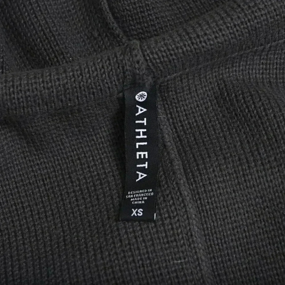 Athleta Aurora Dolman  Full Zip Knit Sweater Olive Army Green Size XS - Picture 12 of 14